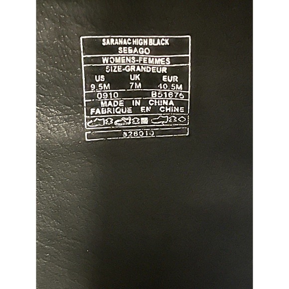 Sebago Drysides Waterproof Saranac High Black Boots-Size-9.5 - Picture 3 of 9